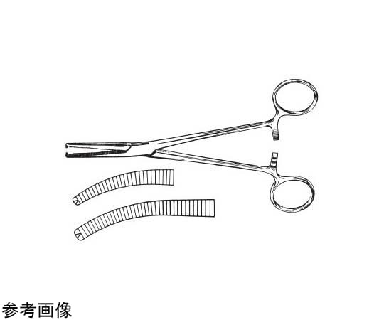 NAPOX コッヘル止血鉗子 反有鈎 180mm C-4-180 1個（ご注文単位1個）【直送品】