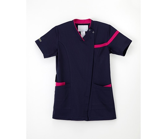 ナガイレーベン 男女兼用スクラブ ネイビー+ピンク SS RF-5162 1枚(ご注文単位1枚)【直送品】