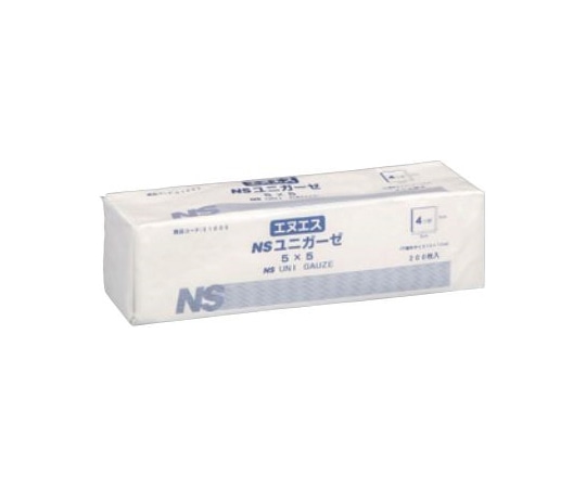 日昭産業 ユニガーゼ 5×5cm 1セット（200枚×20包入） 31005 1セット（ご注文単位1セット）【直送品】
