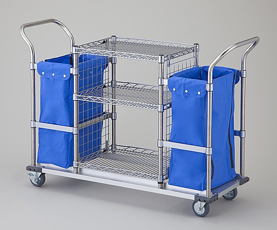 エレクター オムツカート（メッシュパネル付き） ダブルタイプ LWMS-WDA 1台（ご注文単位1台）【直送品】