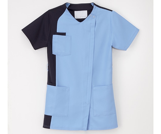 ナガイレーベン 男女兼用スクラブ スカイブルー+ネイビー M RT-5407 1枚（ご注文単位1枚）【直送品】