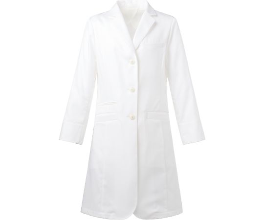 KAZEN レディズ診察衣 ホワイト LL KZN410-10 LL 1枚（ご注文単位1枚）【直送品】