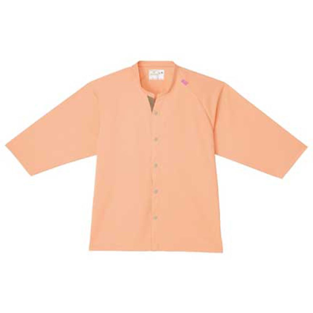 KIRAKU（トンボ） 前開きシャツ オレンジ M（身丈68cm） CV205-59 M 1枚（ご注文単位1枚）【直送品】