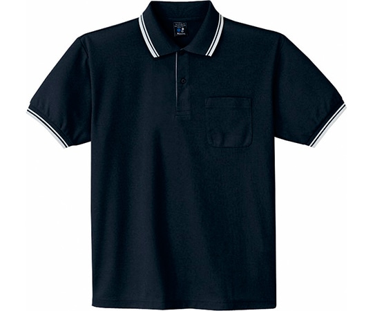 WHISEL(自重堂) 半袖ポロシャツ ブラック L 85274 1枚(ご注文単位1枚)【直送品】