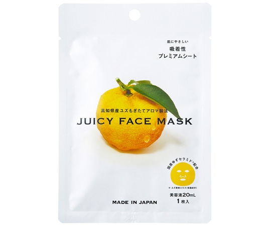 デイリーアロマジャパン 高知県産YUZU ジューシーフェイスマスク 1枚(ご注文単位1枚)【直送品】