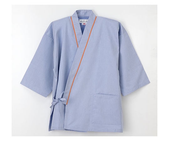 ナガイレーベン 患者衣 じんべい型 ブルー L SG1441 1枚（ご注文単位1枚）【直送品】