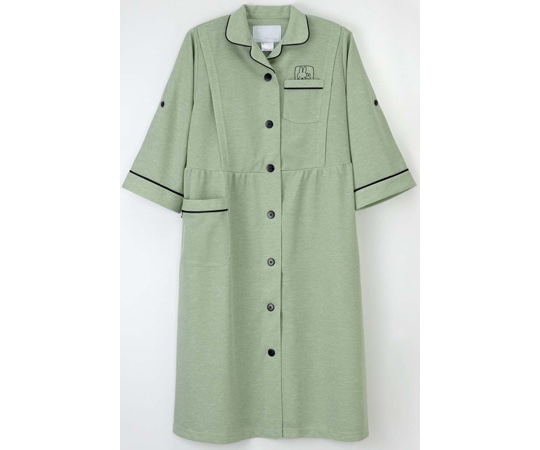 ナガイレーベン マタニティ患者衣 グリーン L MFG-5811 1枚（ご注文単位1枚）【直送品】