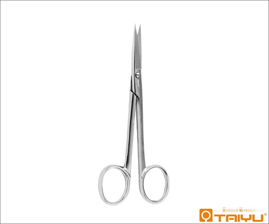 TAIYU（大祐医科工業） 外科抜糸剪刀 鈎無 反 ネジ止 全長13.5cm TY-151B 1本（ご注文単位1本）【直送品】