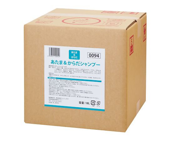フェニックス あたまからだシャンプー（ボディシャンプーAM） 18L 00110094 1個（ご注文単位1個）【直送品】