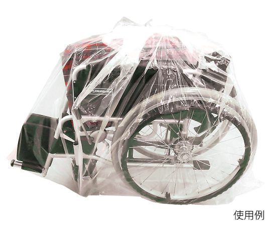 アズワン 車椅子用袋（透明タイプ）1箱（100枚入） KG-KI-100120 1箱（ご注文単位1箱）【直送品】