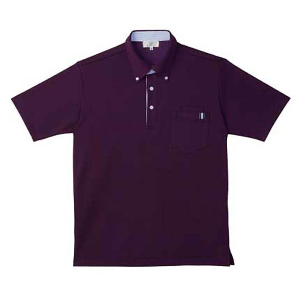 KIRAKU(トンボ) ニットシャツ パープル M(身丈68cm) CR145-80 M 1枚(ご注文単位1枚)【直送品】