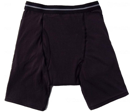 渡嘉毛織 中失禁パンツスーパーさらりん 130cc 紳士用 ブラック M  1枚（ご注文単位1枚）【直送品】