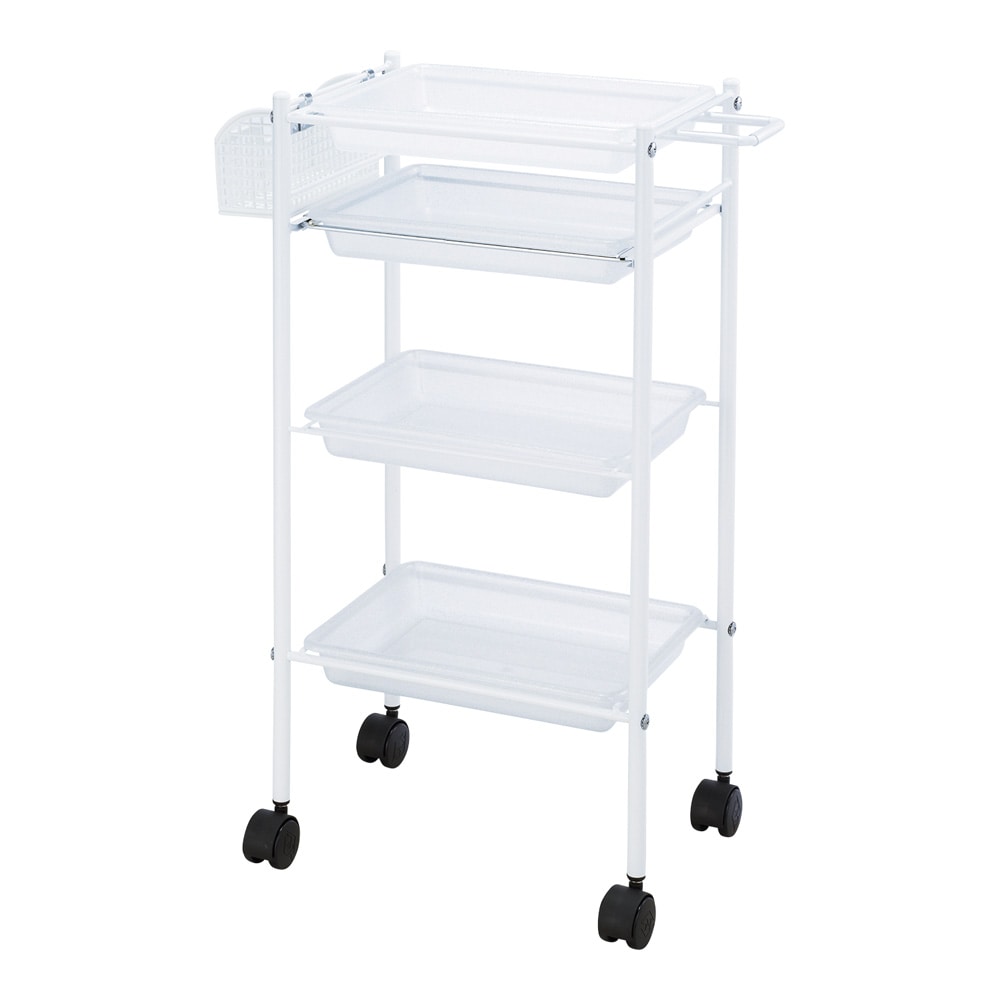 西村製作所 トレーワゴン（C-305） 510×280×835mm キラキラクリア  1台（ご注文単位1台）【直送品】