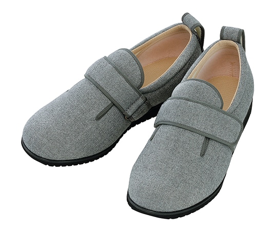 徳武産業 ダブルマジックⅡヘリンボン 5E 片足 左のみ グレー LL 7023 1個（ご注文単位1個）【直送品】