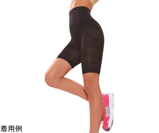 グローバル・ジャパン ゆる圧美腹ガードル（ハーフ）LL-3L ブラック  1枚（ご注文単位1枚）【直送品】