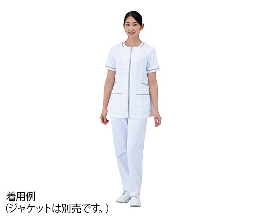 サンアロー レディスパンツ ホワイト L 844-40 L 1枚（ご注文単位1枚）【直送品】