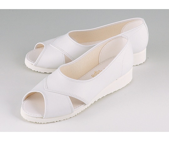 マリアンヌ製靴 ナースシューズ ホワイト 25.5cm No.6 1足(ご注文単位1足)【直送品】