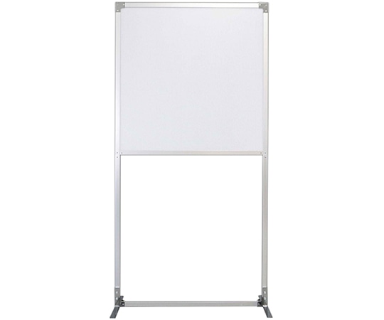 岐阜プラスチック工業 抗菌ウォール 軽量タイプ キャスター仕様 ハーフパネル シルバー FS5-1018H 1個（ご注文単位1個）【直送品】