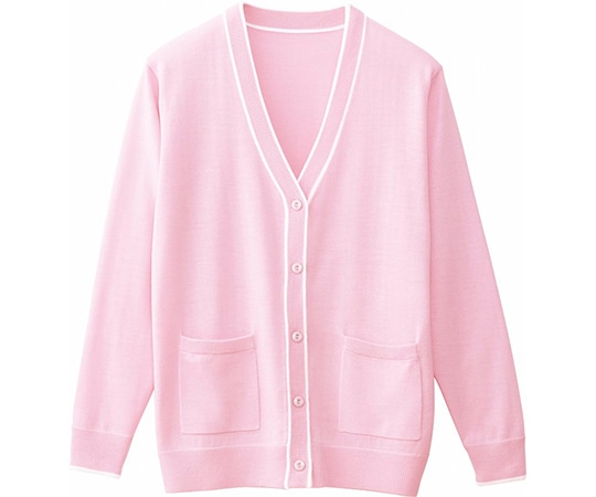 WHISEL(自重堂) カーディガン ピンク LL WH90319 1枚(ご注文単位1枚)【直送品】