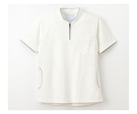 ナガイレーベン ニットシャツ アイボリー M CX5217 1枚（ご注文単位1枚）【直送品】