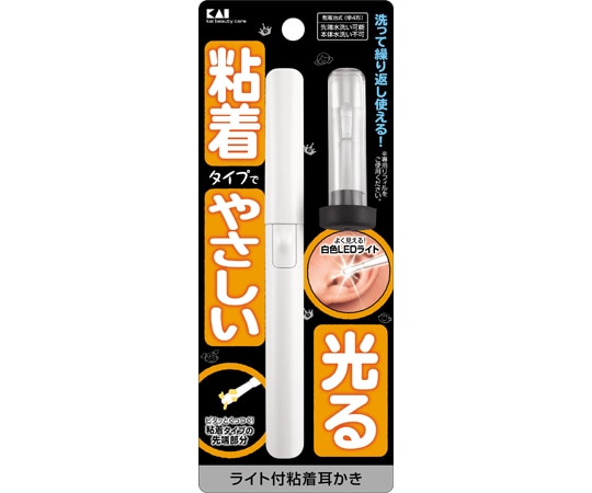 貝印 ライト付粘着耳かき #000KQ0292 1個(ご注文単位1個)【直送品】
