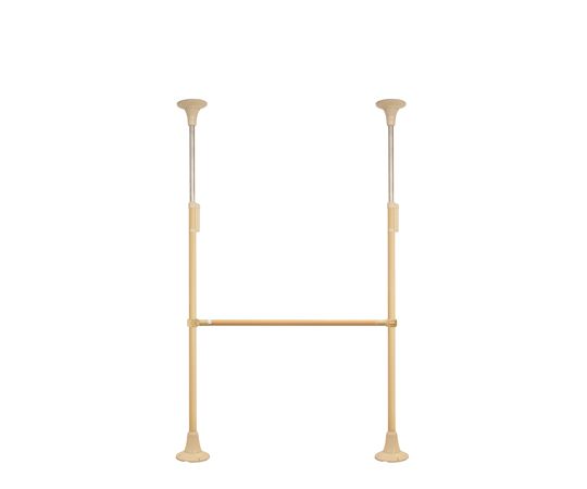 DIPPERホクメイ ベスポジBPZ 丸ベース ショート 耐水 H型 伸縮 固定1200-1500 セット BPZ-H2700-22 1個（ご注文単位1個）【直送品】