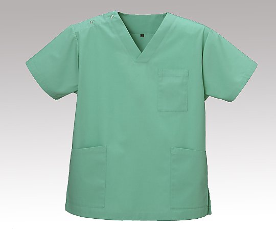 ディーフェイズ ウェア スクラブ（右肩ドットボタン留め/両脇スリット）エメラルドグリーン/SS DS-2001 1枚（ご注文単位1枚）【直送品】