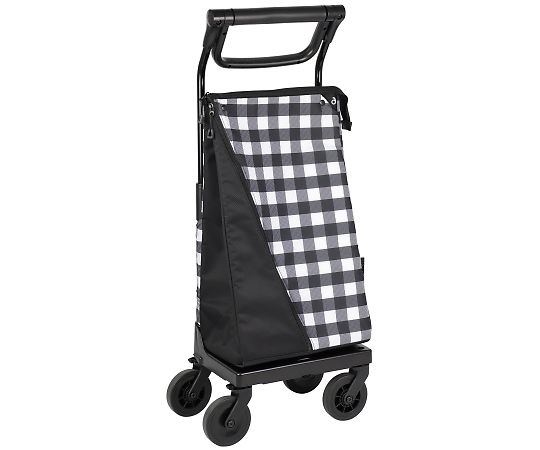 幸和製作所 aカート ショッピングキャリー チェックブラック WCC15 1個（ご注文単位1個）【直送品】