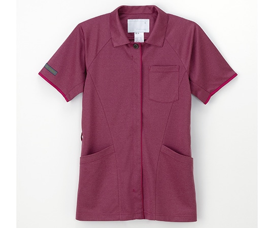 ナガイレーベン ニットシャツ バーガンディ L JM-3147 1枚(ご注文単位1枚)【直送品】