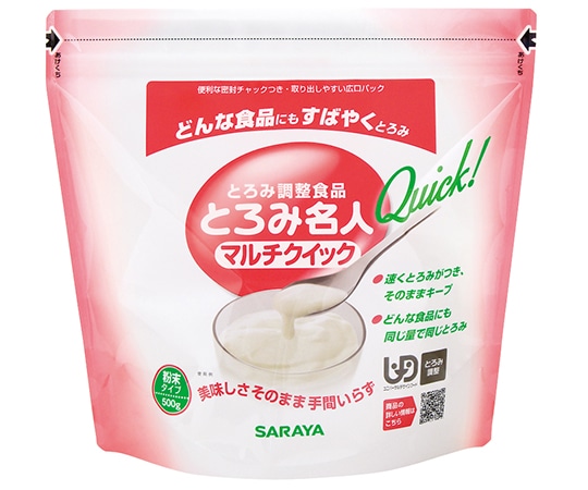 サラヤ とろみ名人マルチクイック500gパウチ 1ケース(12袋入) 58020 1ケース(ご注文単位1ケース)【直送品】