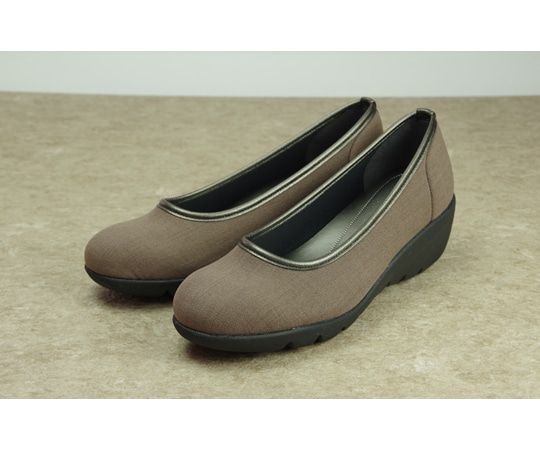 マリアンヌ製靴 スアシスフィール ストレッチカジュアルパンプス ブラウンベージュ 24.0cm SF-2 1足(ご注文単位1足)【直送品】