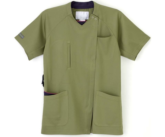 ナガイレーベン 男女兼用スクラブ オリーブ SS RF-5512 1枚（ご注文単位1枚）【直送品】