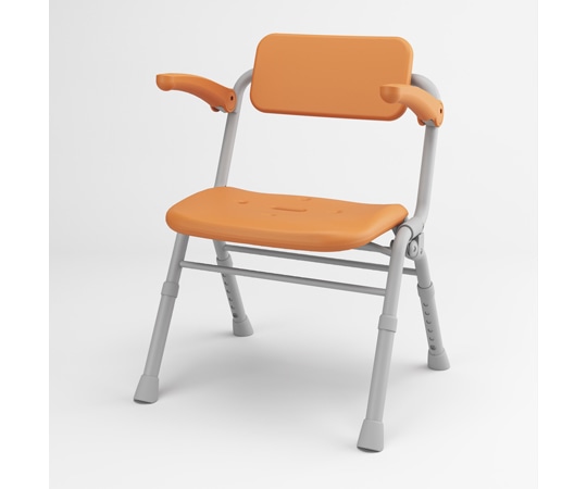 パナソニックエイジフリー シャワーチェア(Air)ワイドSPワンタッチ オレンジ PN-L41532D 1台(ご注文単位1台)【直送品】