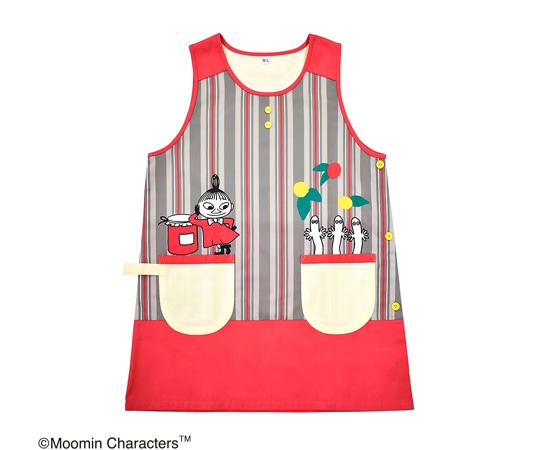 セントレディス ムーミン エプロン レッド ST-IM0061 1枚(ご注文単位1枚)【直送品】