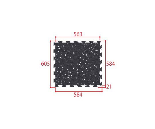 KLASS ラバーマット インターロッキング TJM2001 1枚（ご注文単位1枚）【直送品】
