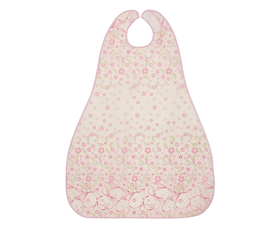 エンゼル（介護用品） 食事用エプロンⅡ ロングタイプ フラワーピンク 6068 1枚（ご注文単位1枚）【直送品】