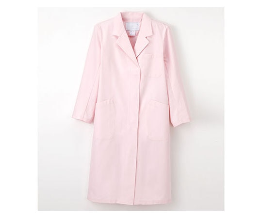 ナガイレーベン 女子シングル診察衣 ピンク L KEX5130 1枚（ご注文単位1枚）【直送品】