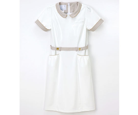 ナガイレーベン ワンピース オフホワイト S LH-6237 1枚（ご注文単位1枚）【直送品】