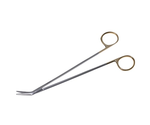 日本フリッツメディコ T/Cドベイキー・アングル剪刀 19cm 25度 B027-019D 1個（ご注文単位1個）【直送品】