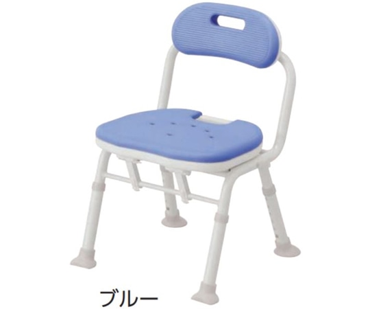 アロン化成 コンパクト折りたたみシャワーベンチ IC（背付タイプ） ブルー 536-360 1個（ご注文単位1個）【直送品】