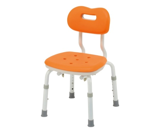 パナソニックエイジフリー シャワーチェア ユクリア コンパクトスツール背付N オレンジ PN-L41121D 1個（ご注文単位1個）【直送品】