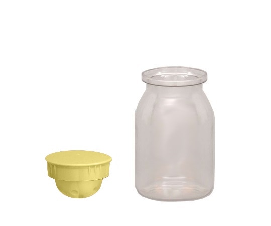 エムアイケミカル 散薬瓶 300㏄ キャップ黄 1個 393000 3 1個（ご注文単位1個）【直送品】
