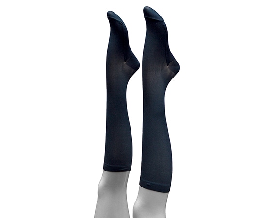 リラルーチェ リラルーチェ ひざ下ソックス クローズトゥ ブラック S RLIIDRLC1S 1足（ご注文単位1足）【直送品】