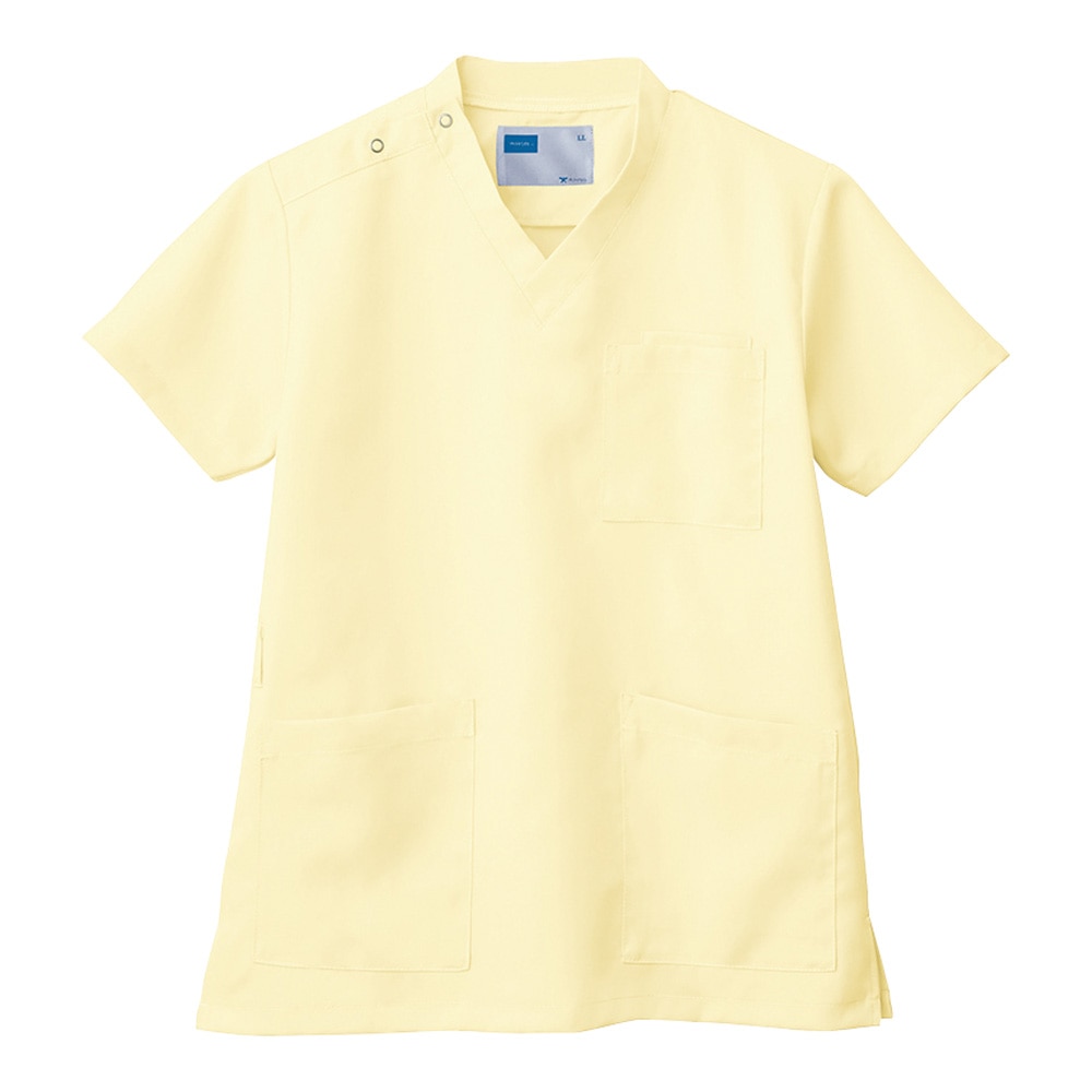 自重堂 スクラブ（男女兼用） レモンイエロー LL WH11485C-056 1枚（ご注文単位1枚）【直送品】