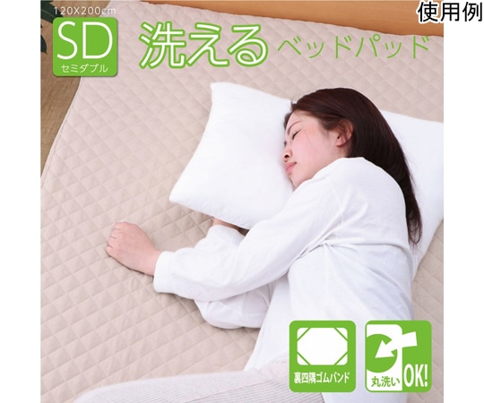 イケヒコ・コーポレーション 寝具 オールシーズン 快適睡眠 ベッドパッド 洗濯機OK セミダブル 1192020370201 1枚（ご注文単位1枚）【直送品】