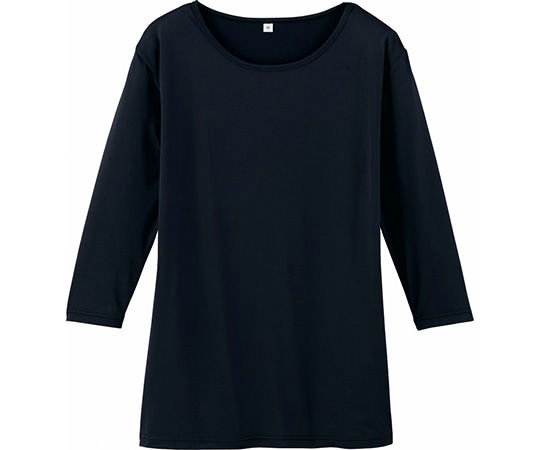 WHISEL（自重堂） 七分袖起毛インナー ブラック SS WH90129 1枚（ご注文単位1枚）【直送品】