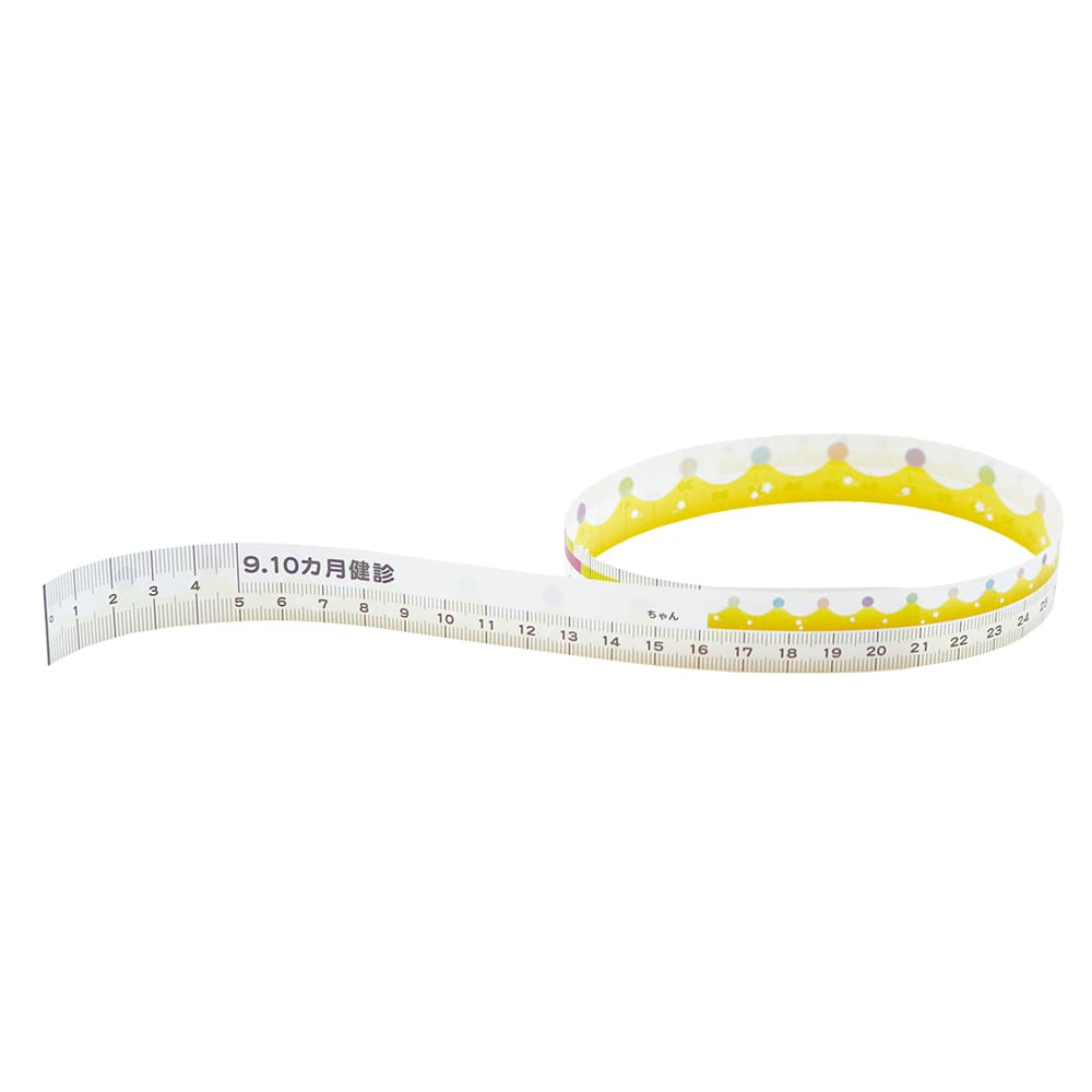 イトマン ディスポーザブルベビーメジャー（CocoMedi 乳幼児健診用メジャー メモるん）9,10ヶ月用 300枚入  1本（ご注文単位1本）【直送品】