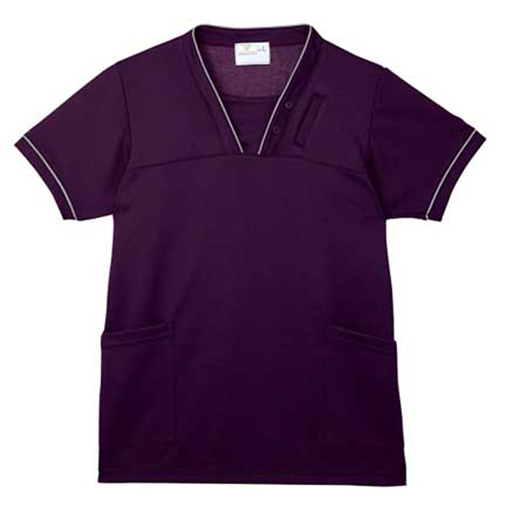 KIRAKU（トンボ） ケアスクラブ バイオレット L（身丈73cm） CR152-83 L 1枚（ご注文単位1枚）【直送品】