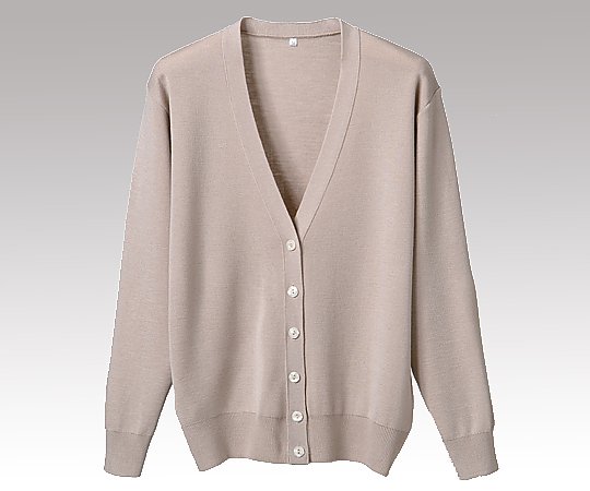 ディーフェイズ 抗ピル長袖カーディガン ベージュ LL D-1001 1枚(ご注文単位1枚)【直送品】