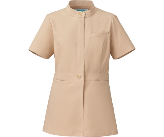 KAZEN レディスジャケット半袖 ベージュ LL KZN310-16L 1枚（ご注文単位1枚）【直送品】